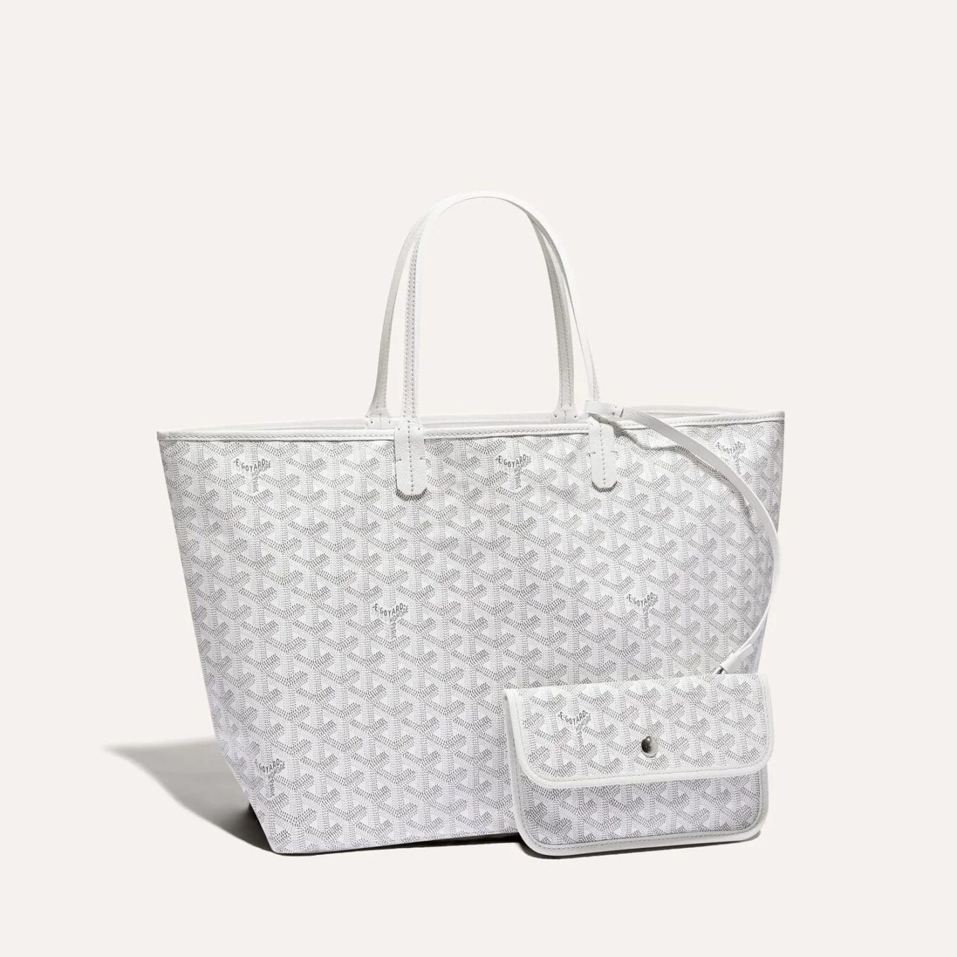 Goyard Saint Louis White PM Tote