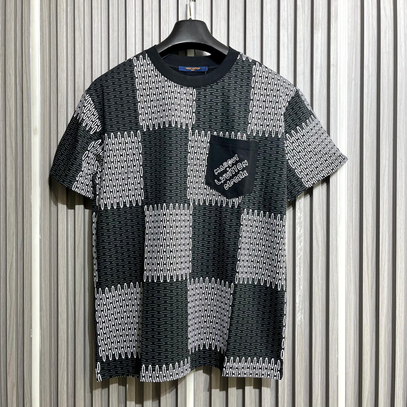 Louis Vuitton Graffic Black Tshirt For Men