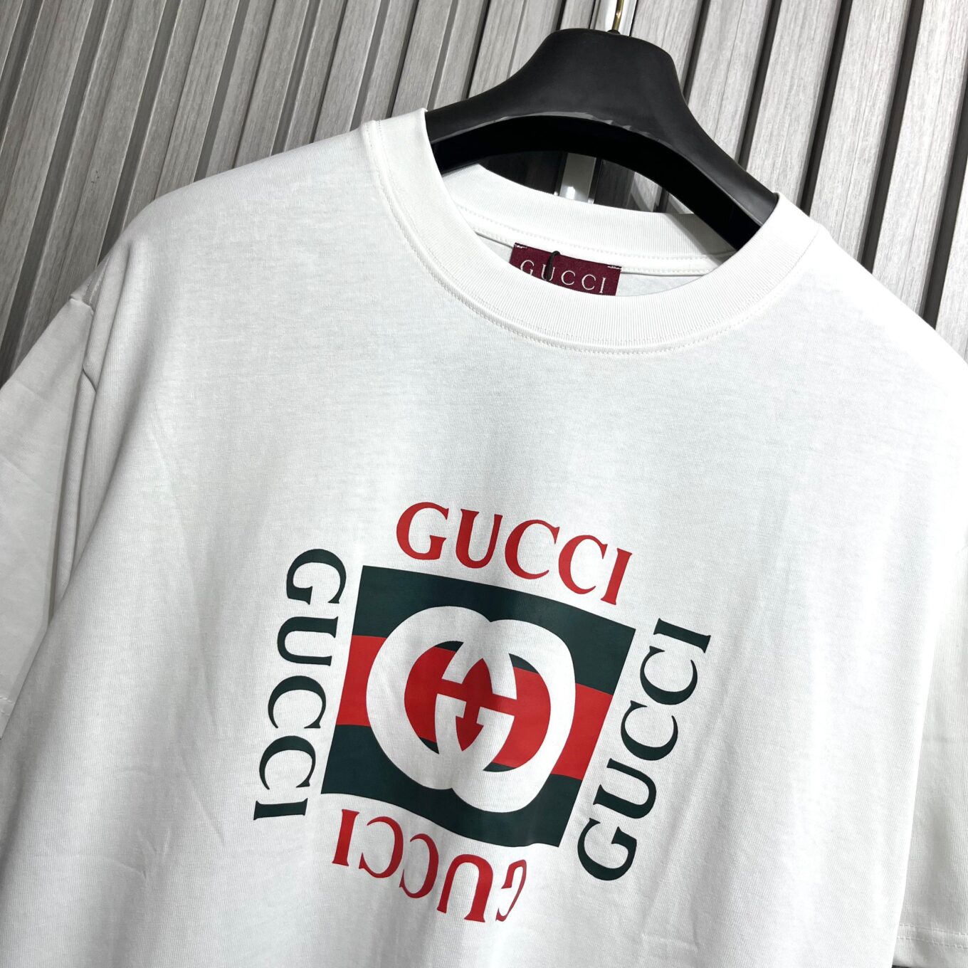 Gucci Printed White Tshirt For Men