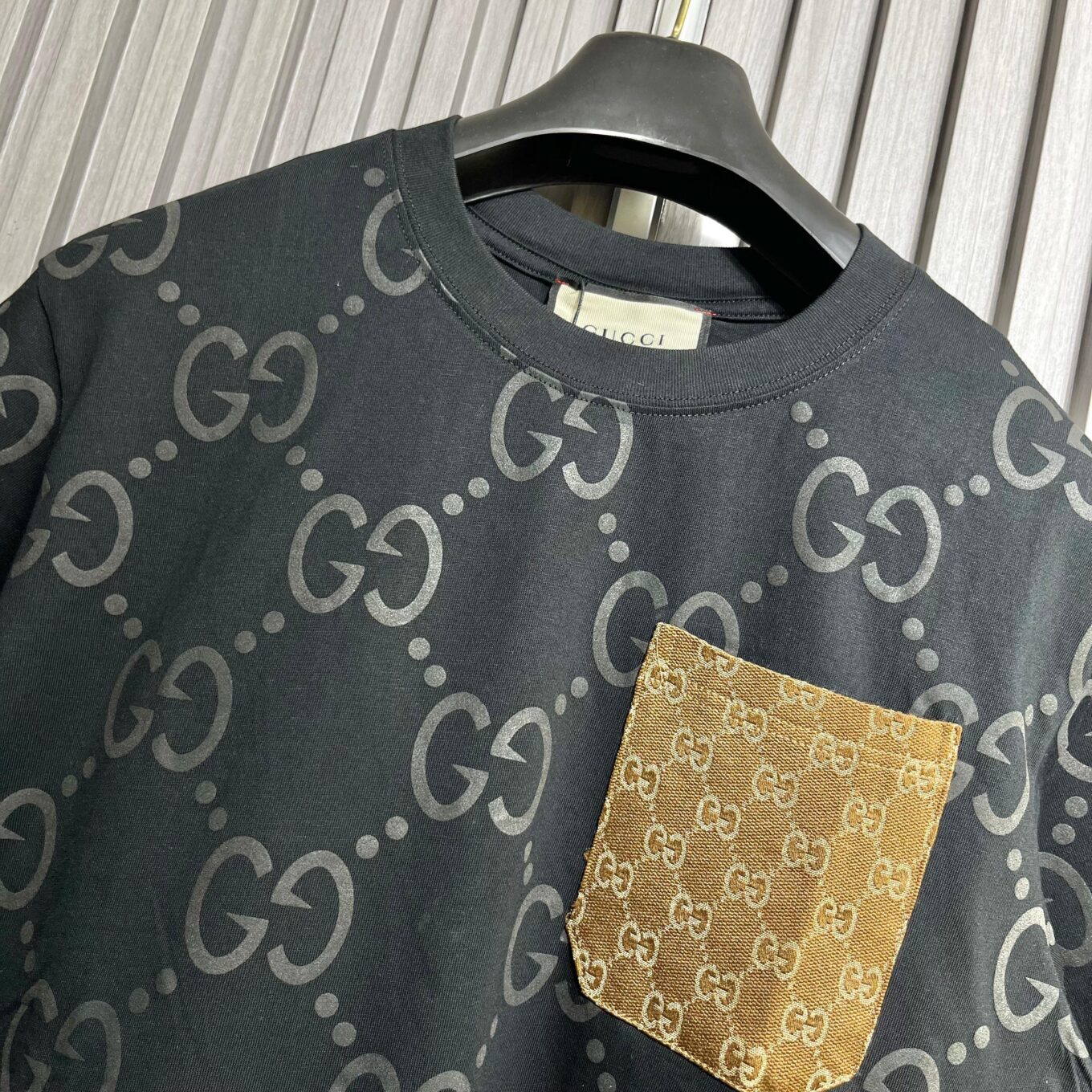 Gucci Black GG T-Shirt For Men