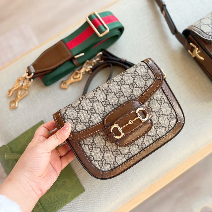 Gucci Horsebit 1955 Double Box Sling Bag (With Box)