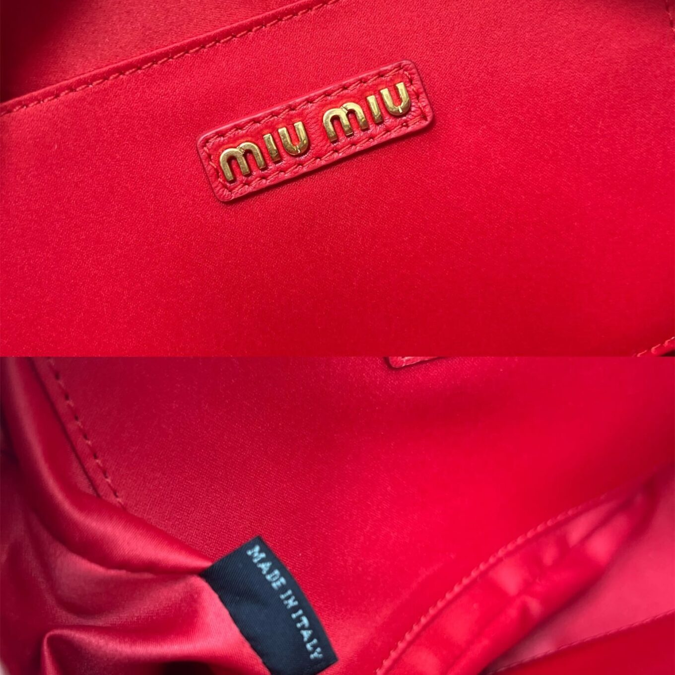 Miu Miu Arcadie Matlasse Nappa Red Bowling Bag (With Box)