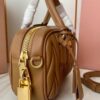 Miu Miu Arcadie Matlasse Nappa Brown Bowling Bag (With Box)