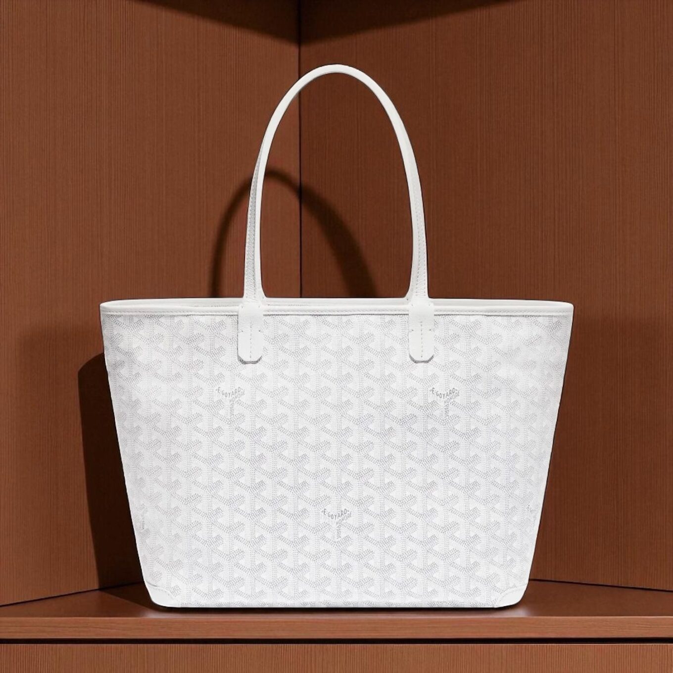 Goyard Artois PM White Tote Bag