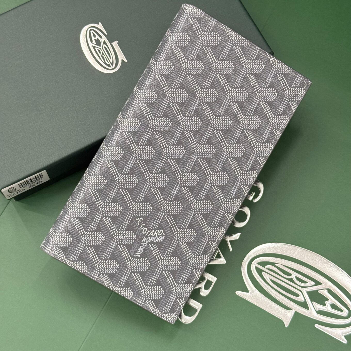Goyard Grenelle Grey Long Premium Wallet