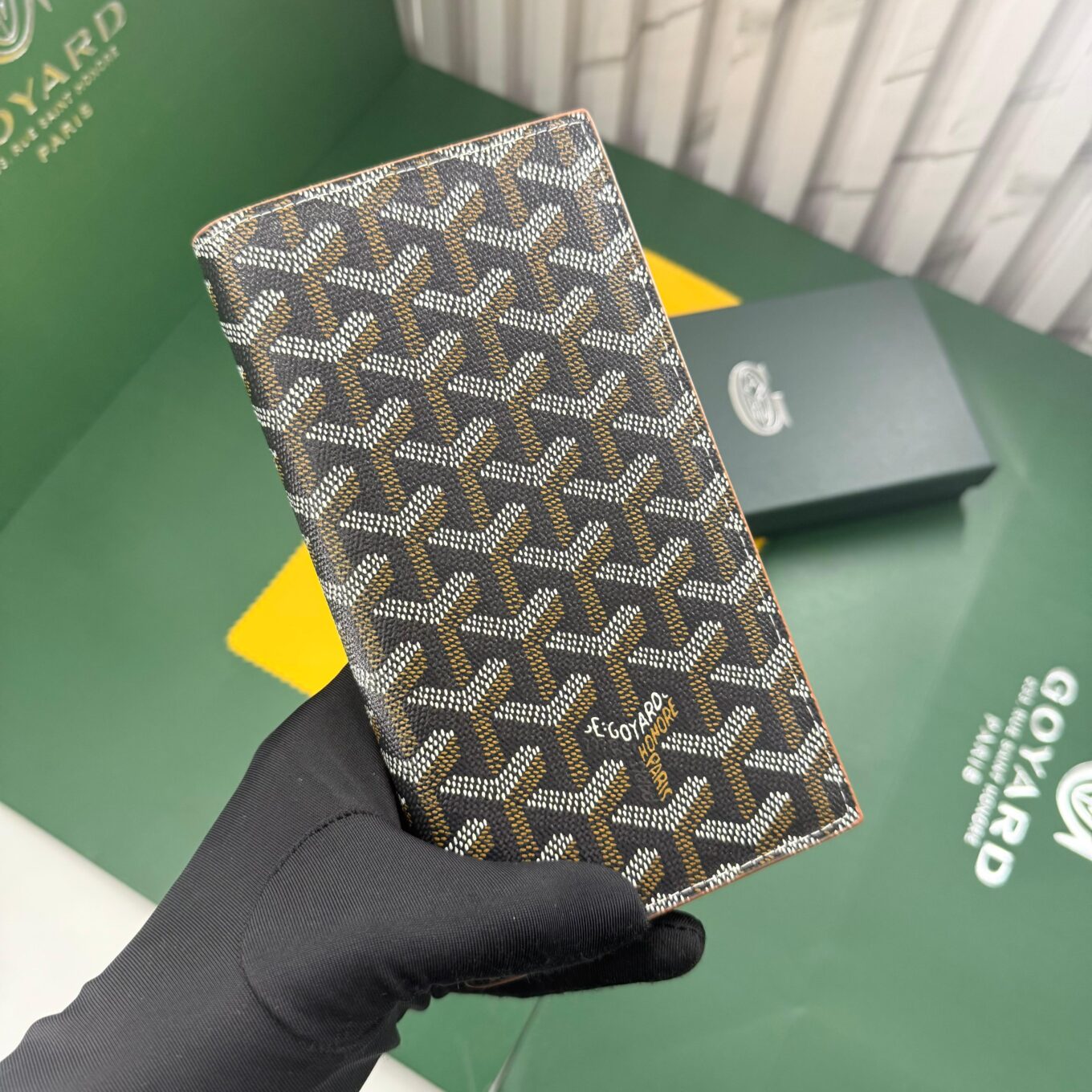 WhatsApp Image 2025-09-27 at 4.00.29 PM (1) Goyard Grenelle Brown Long Premium Wallet