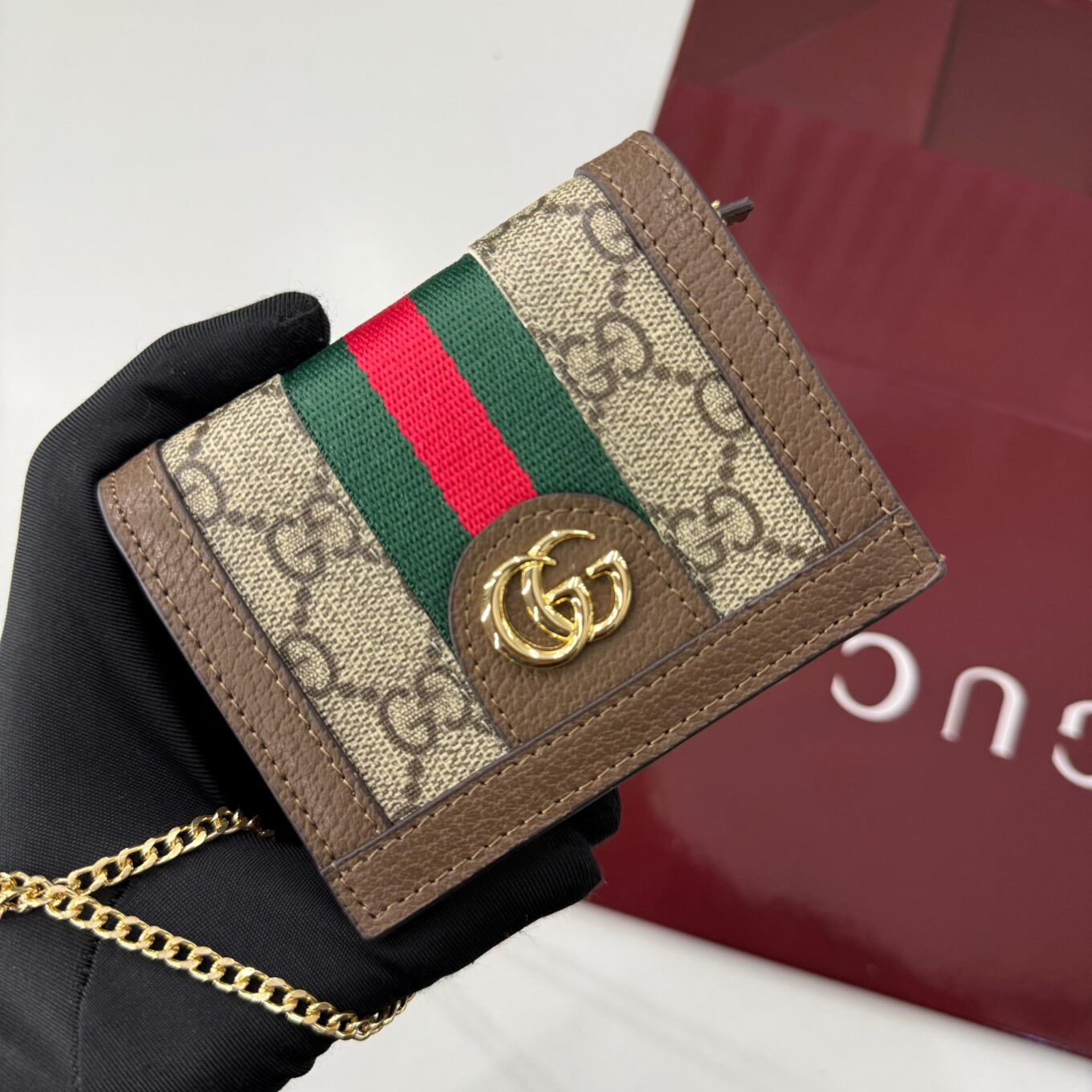 Gucci Ophidia GG Premium Sling Cum Card Case Wallet