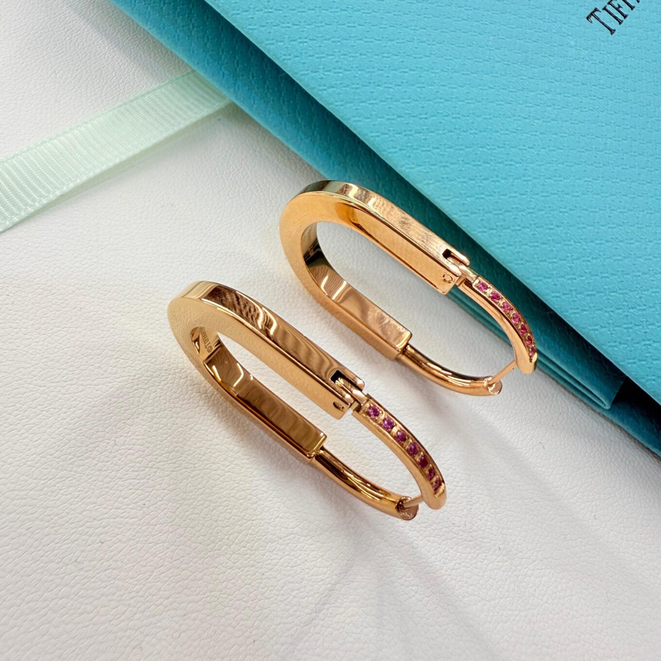 Tiffany & Co Lock Rose Edition Rosegold Earrings