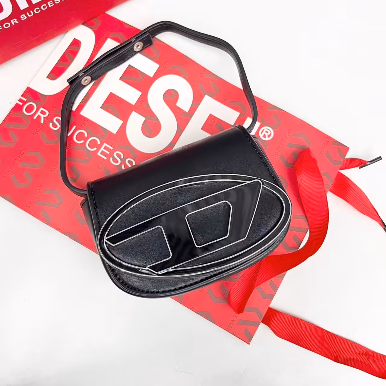 Diesel Responsible Black Color Mini Shoulder Bag (With Box)