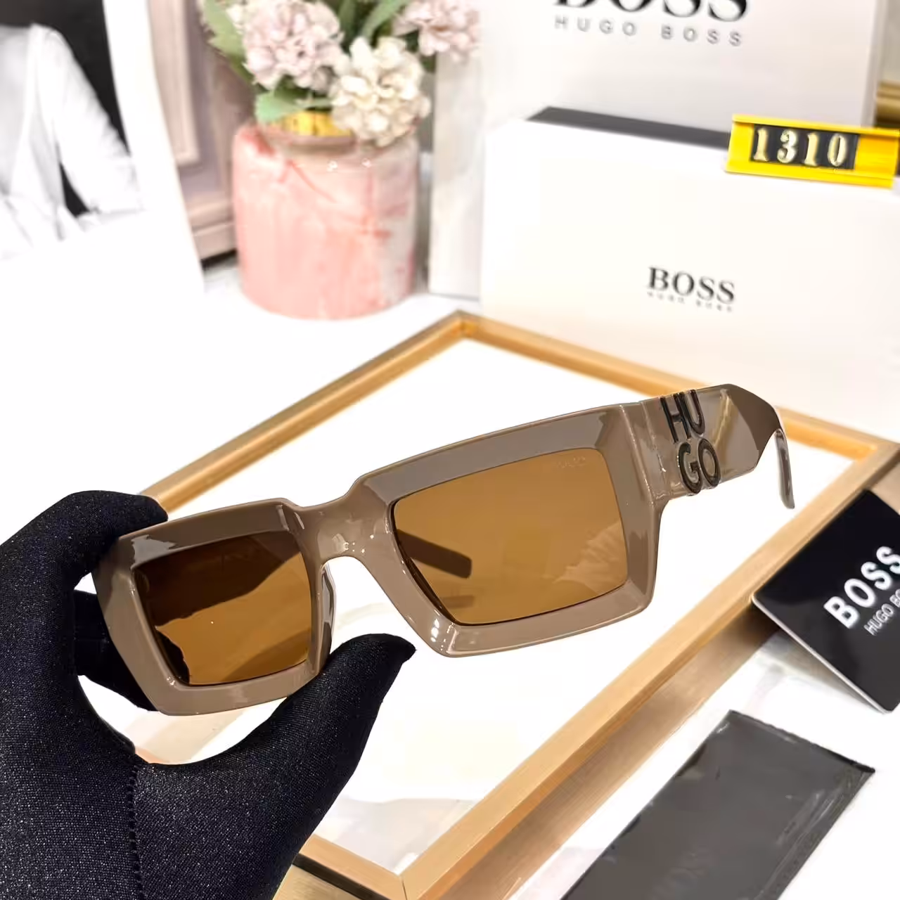 Hugo Boss Wayfarer Brown Men’s Sunglass