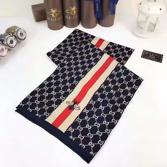 WhatsApp Image 2025-10-31 at 7.51.59 PM Gucci Bee Blue Unisex Scarf