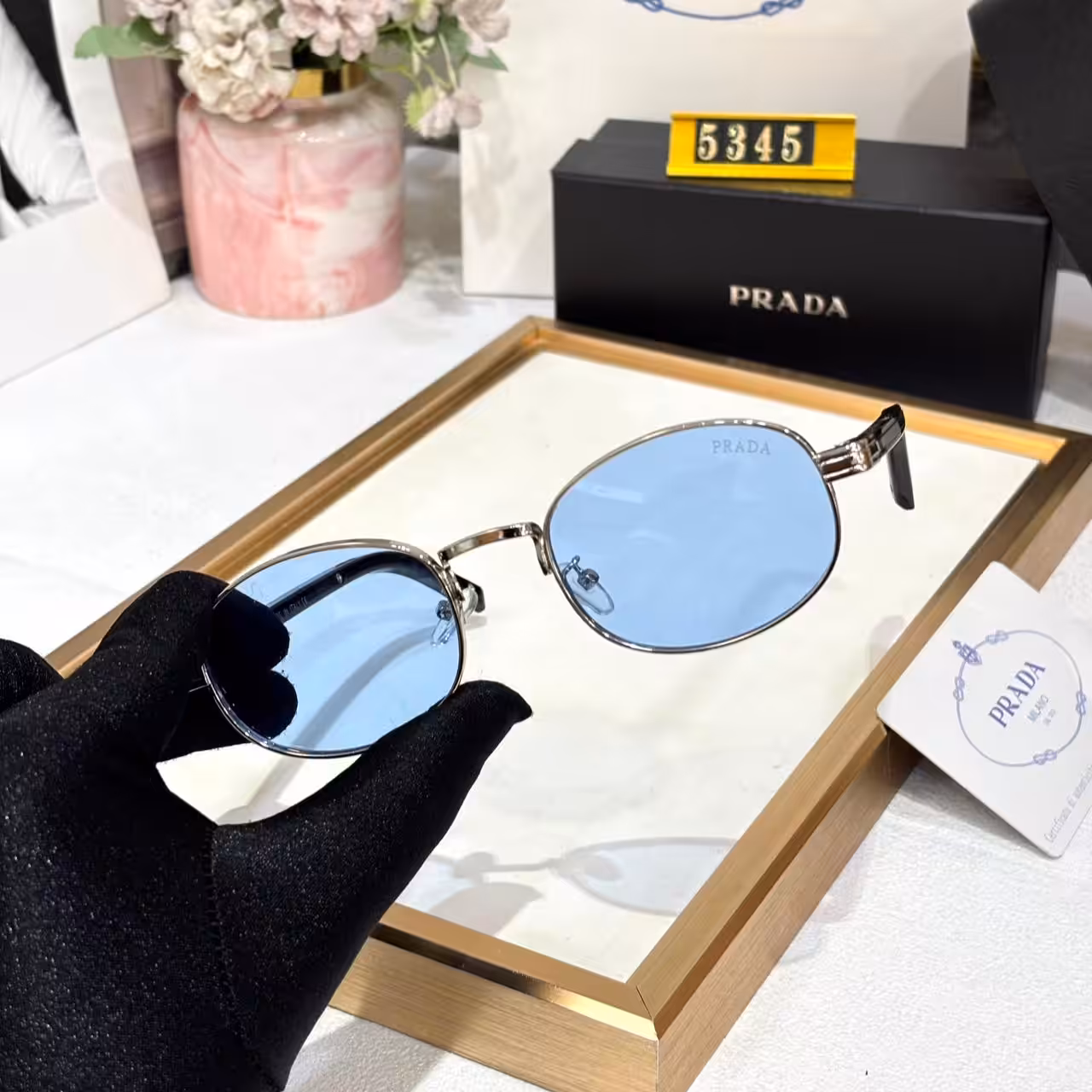 WhatsApp Image 2025-11-01 at 7.24.56 PM (1) Prada Round Sky Tint Unisex Sunglass