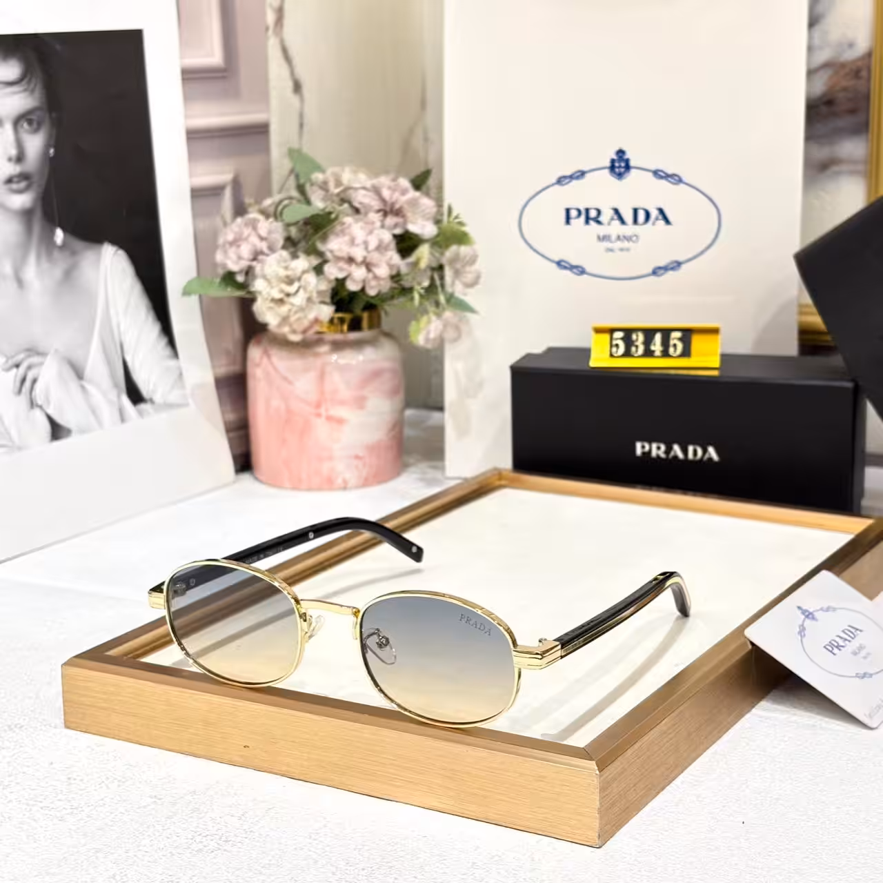 WhatsApp Image 2025-11-01 at 7.29.38 PM Prada Round Yellow Tint Unisex Sunglass