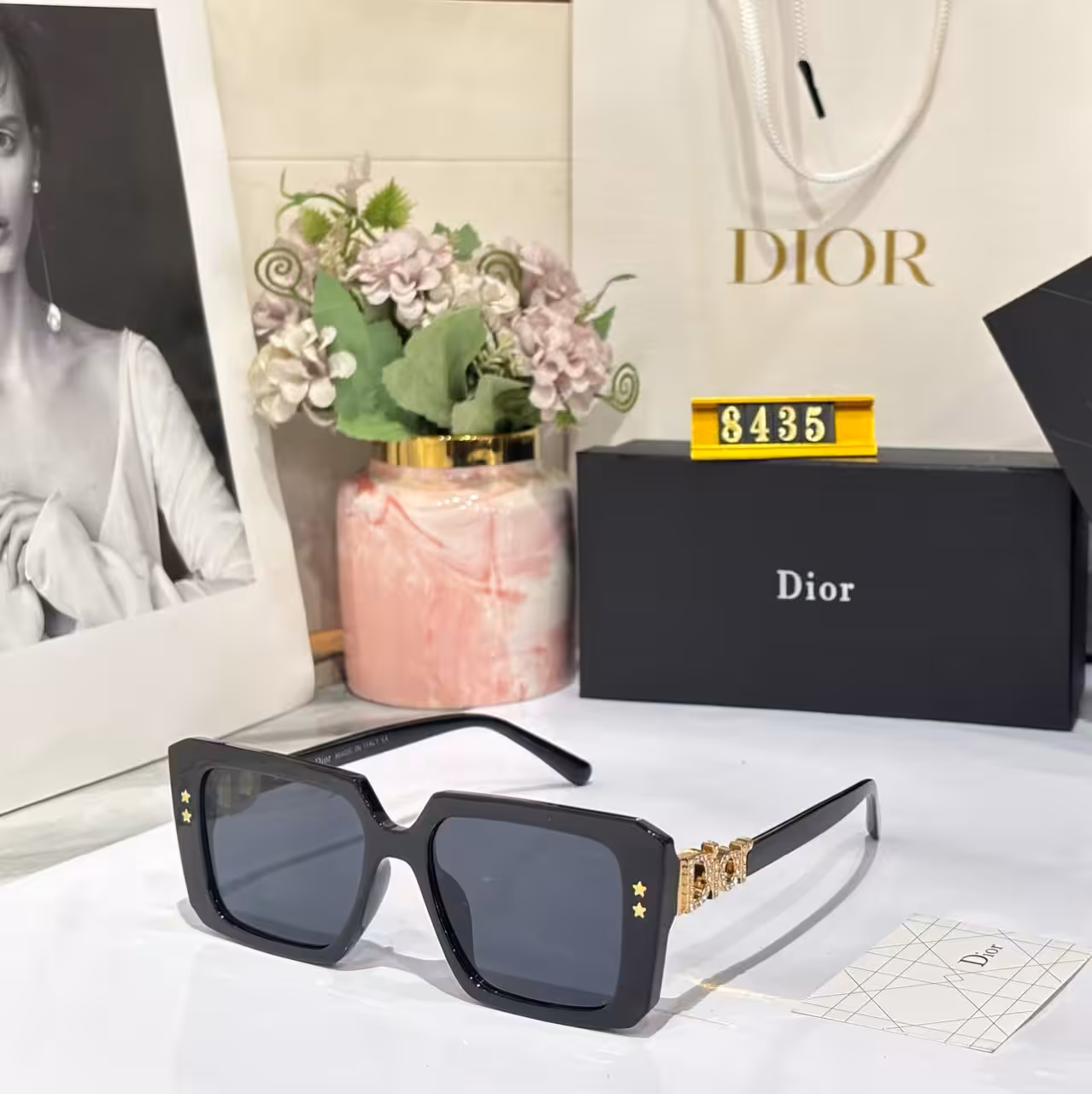 Dior Square CD Square Black Tint Women’s Sunglass