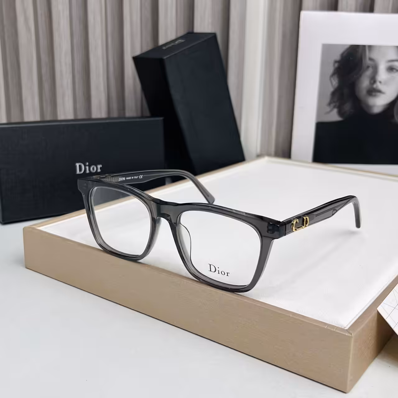 WhatsApp Image 2025-11-03 at 8.02.49 PM Dior CD Wayfarer Gray Frame Premium Unisex Optical Frame