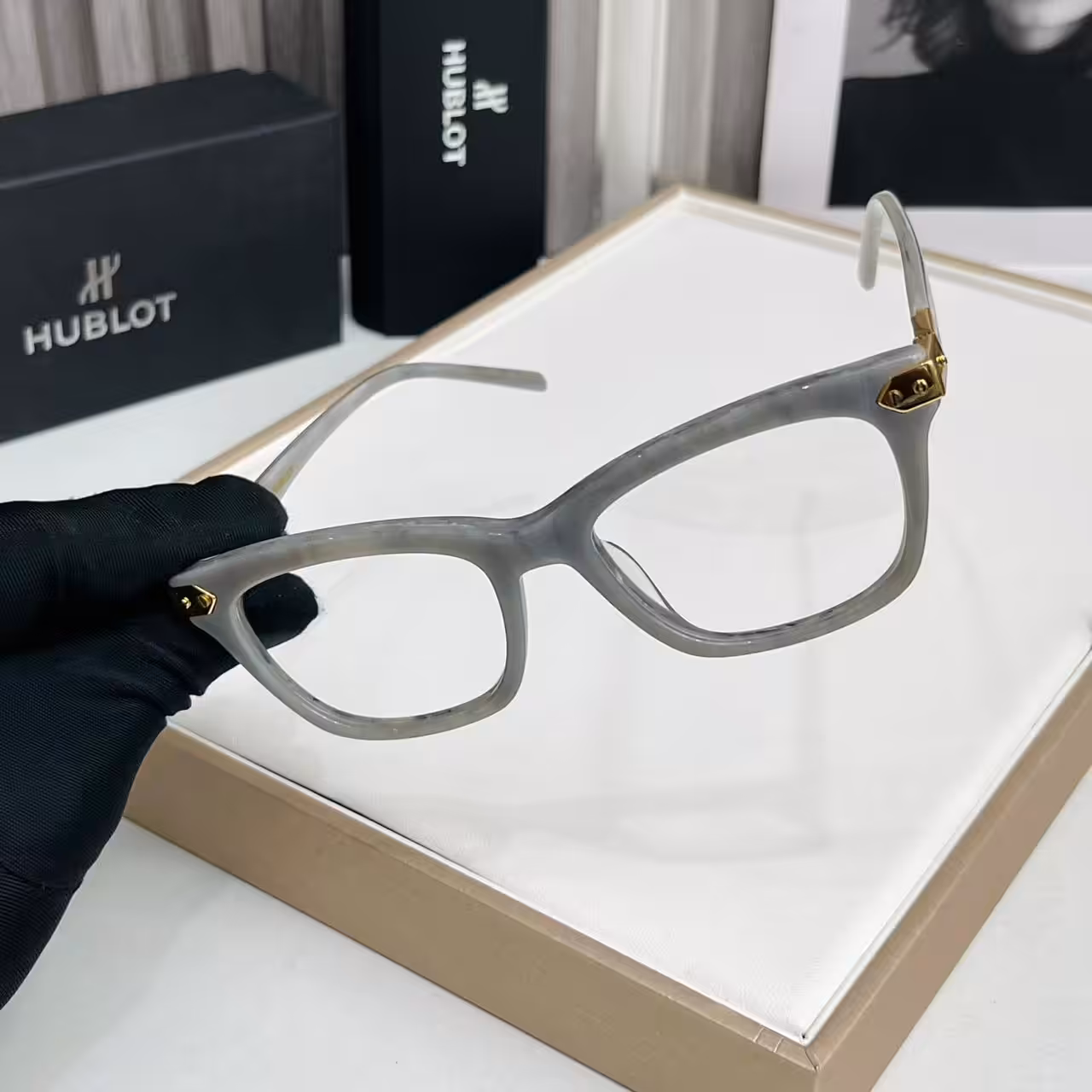 Hublot wayfarer Gray Premium Unisex Optical Frame