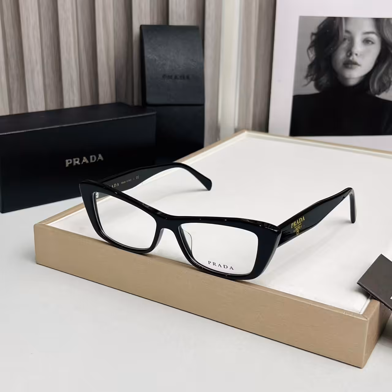 WhatsApp Image 2025-11-03 at 8.33.21 PM Prada CatEye Black Frame Womens Premium Optical Frame