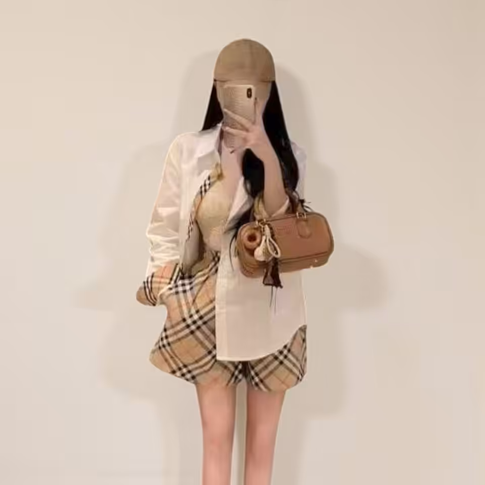 Burberry White Oversized Shirt