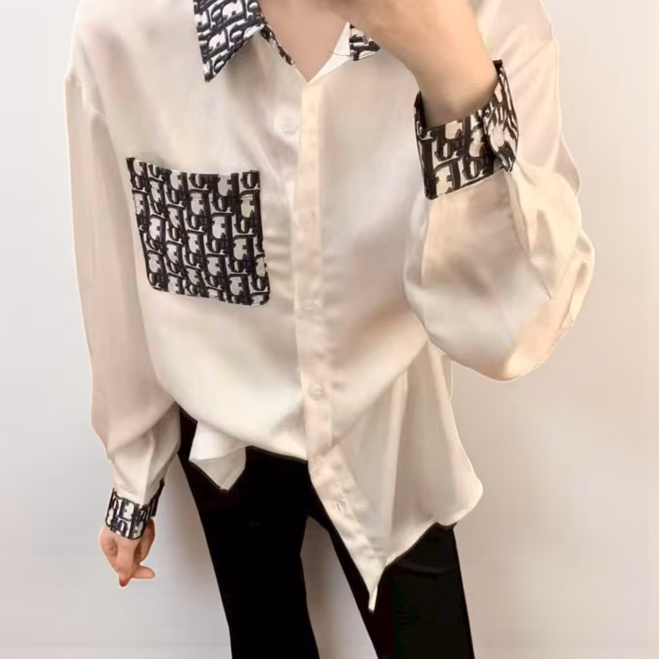 Christian Dior White Oversized Shirt