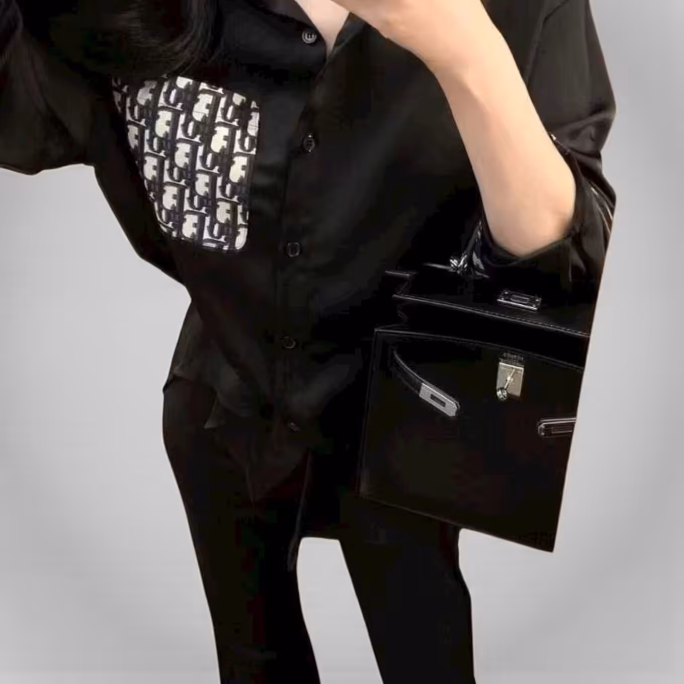 WhatsApp Image 2025-11-05 at 5.10.19 PM Christian Dior Black Oversized Shirt