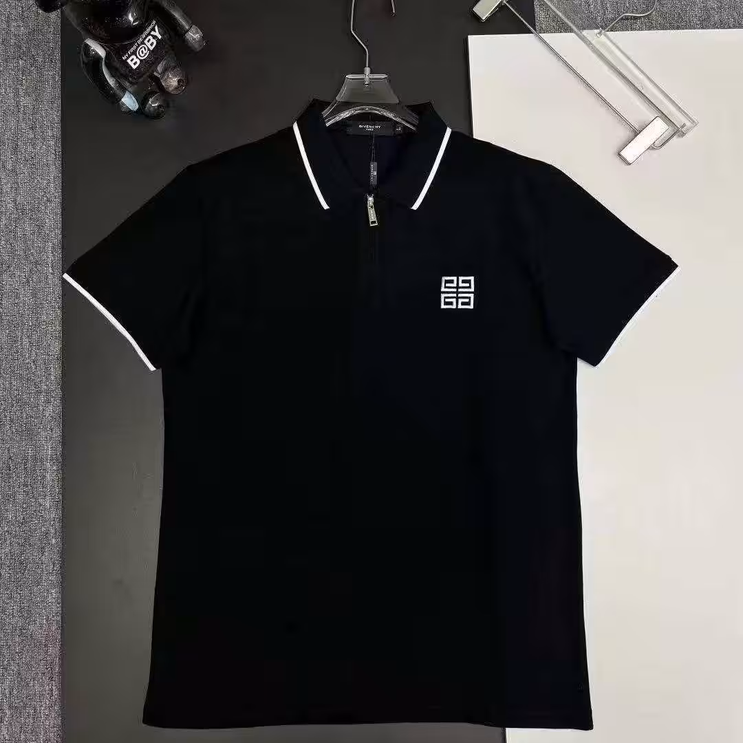 WhatsApp Image 2025-11-11 at 5.21.36 PM Givenchy Black Polo Trim Tshirt