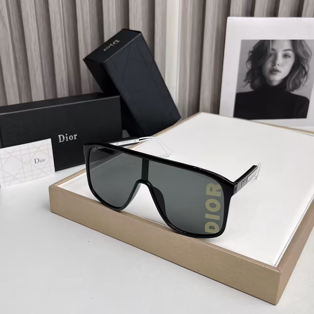 WhatsApp Image 2025-11-13 at 6.55.49 PM Dior Fast Mil Black Monogram Visor Sunglasses
