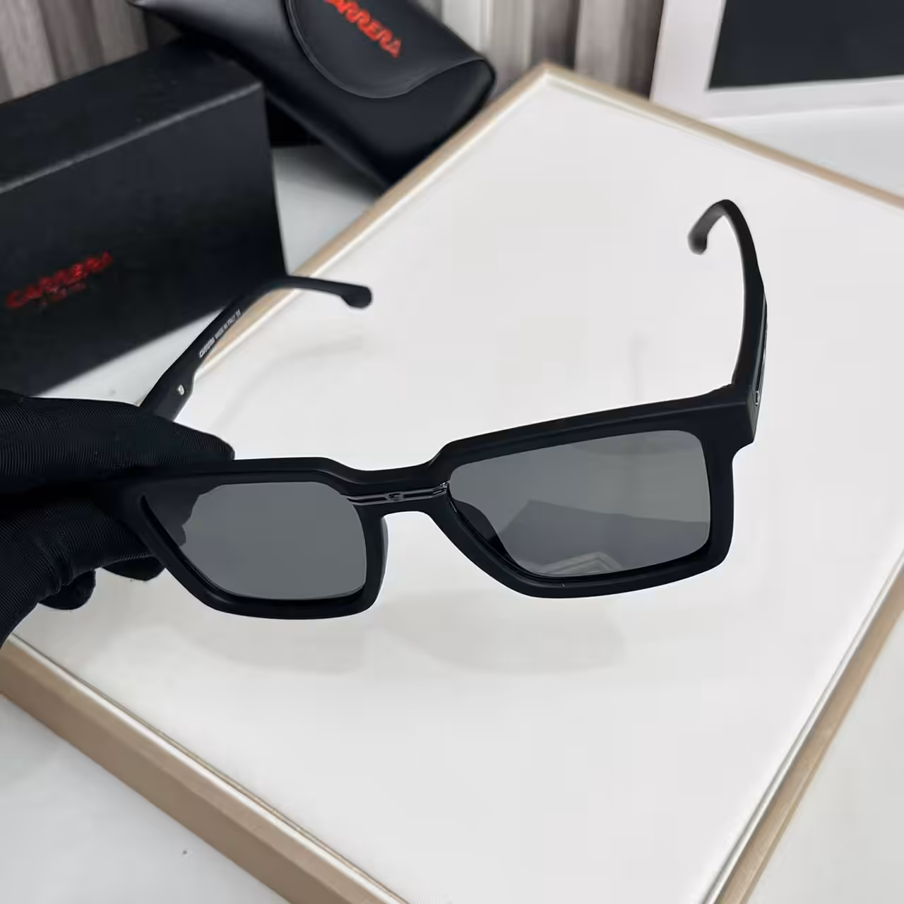 WhatsApp Image 2025-11-20 at 6.44.21 PM (1) Carrera Black Square Sport Sunglasses