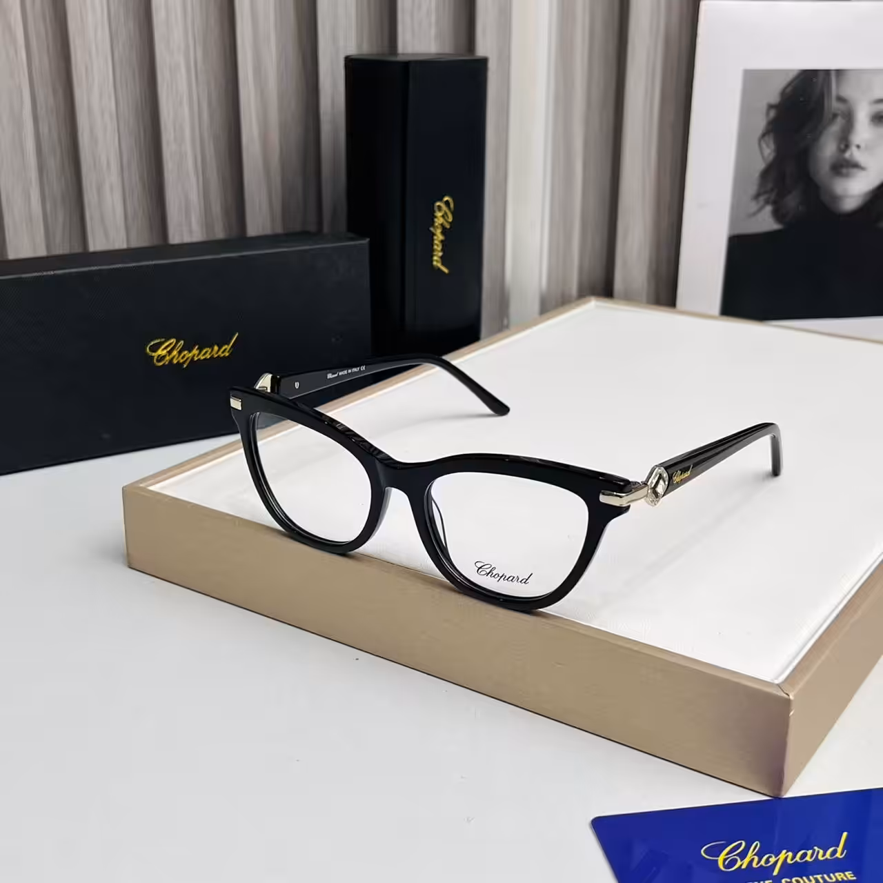 Chopard Black Cateye Luxury Optical Frame