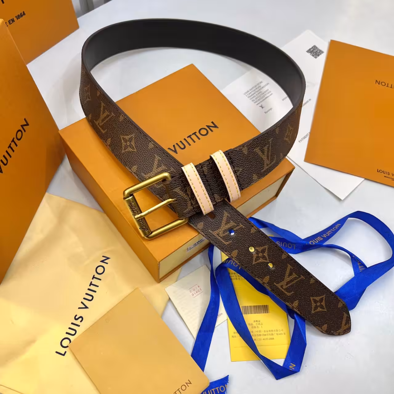 Louis Vuitton Monogram Classic Belt