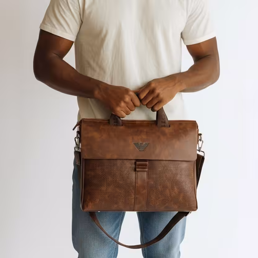 Armani brown Laptop Bag