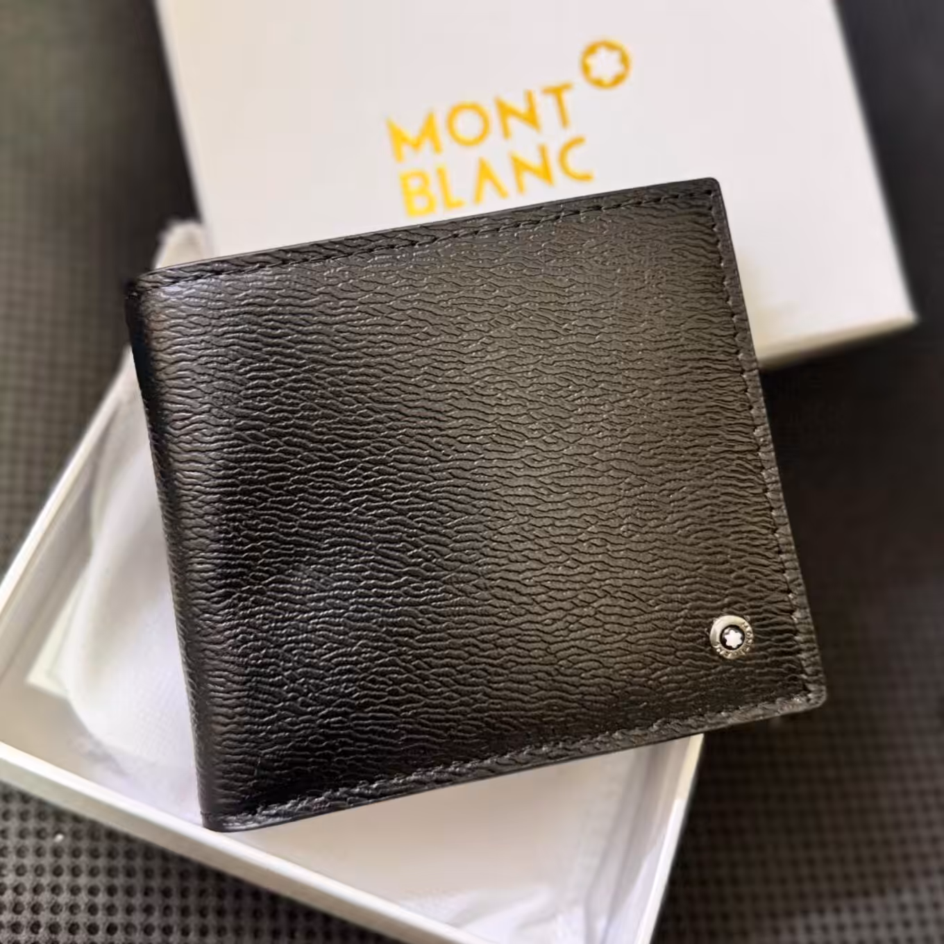 Montblanc Black Wrinkle Design Premium Men’s Wallet