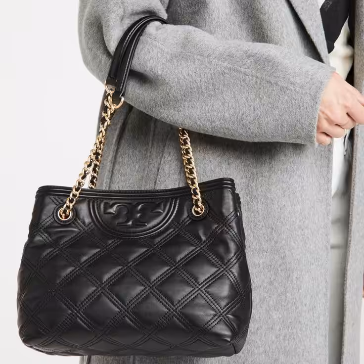 WhatsApp Image 2025-12-18 at 6.46.04 PM Tory Burch Fleming Black Color Medium Tote Bag ( With Box)