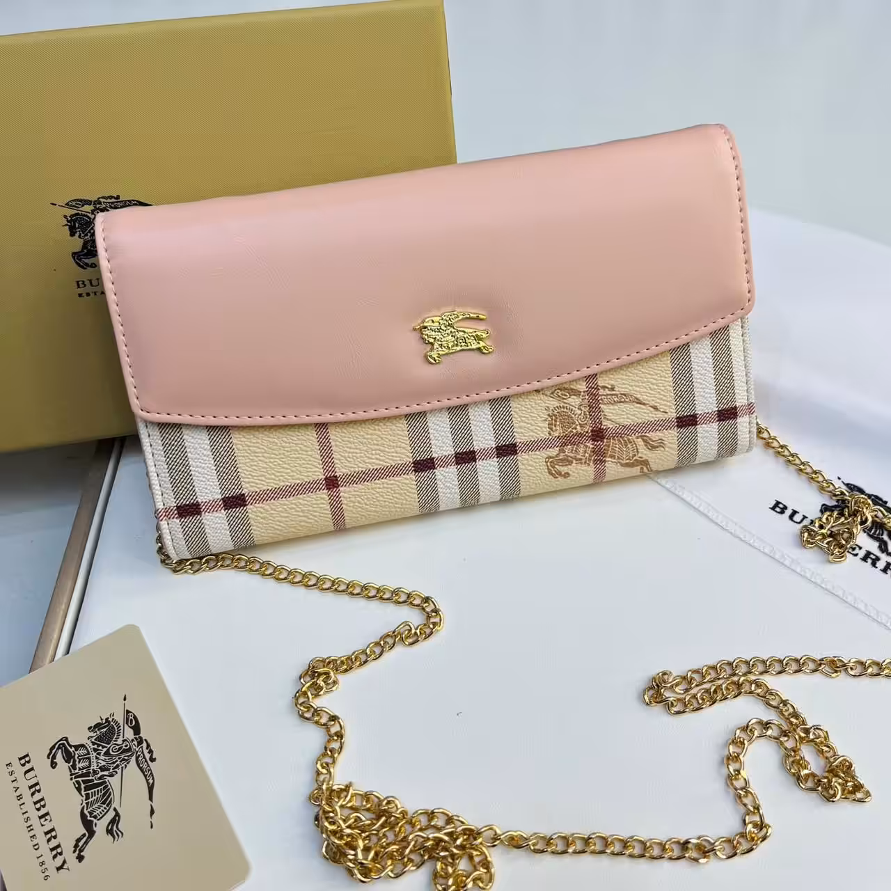 Burberry Loxely Pink Color Crossbody Sling Bag (With Box)