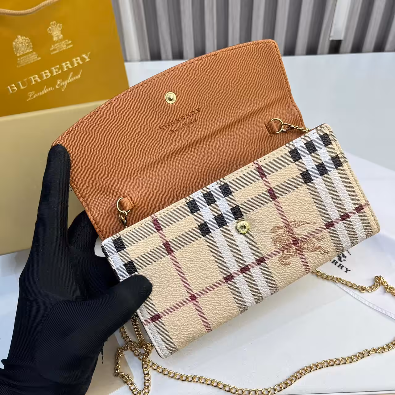 Burberry Loxely Brown Color Crossbody Sling Bag (With Box)