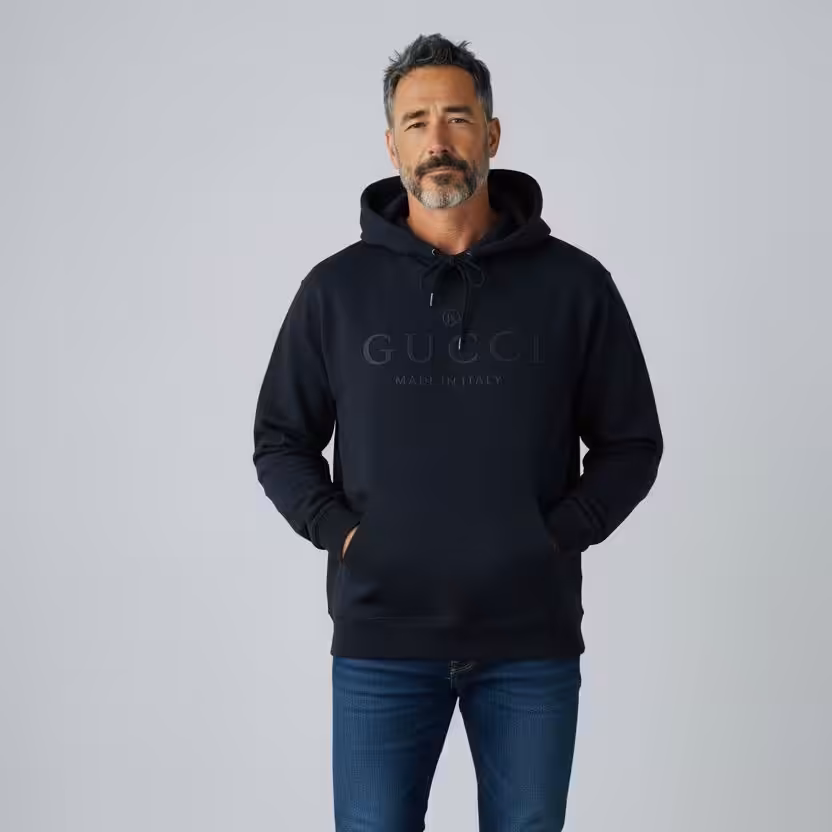 Gucci Iconic Black Full Sleeve Men’s Hoodie