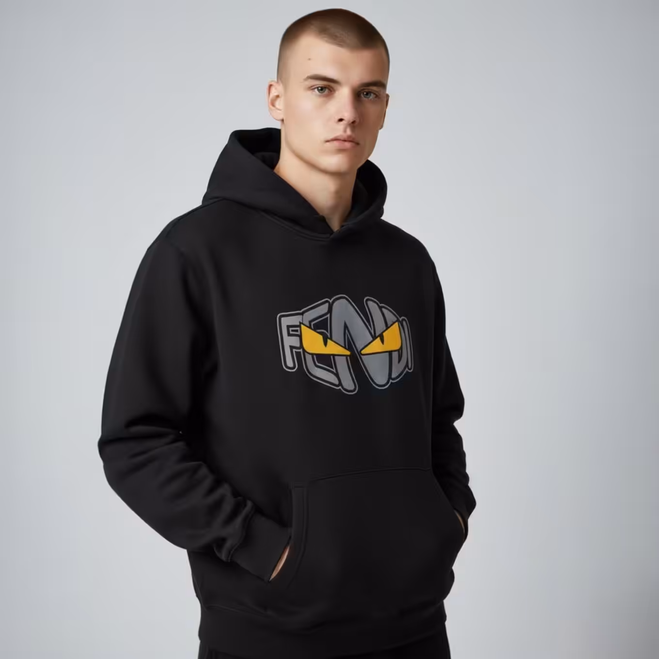 WhatsApp Image 2025-12-24 at 11.39.52 AM Fendi Black Full Sleeve Men’s Hoodie