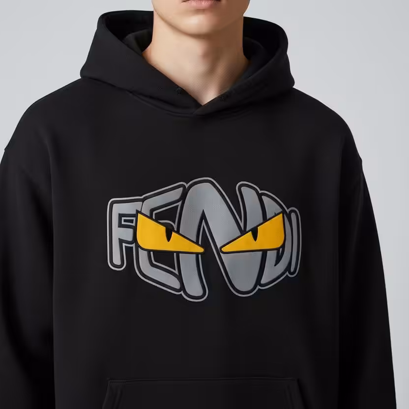 Fendi Black Full Sleeve Men’s Hoodie