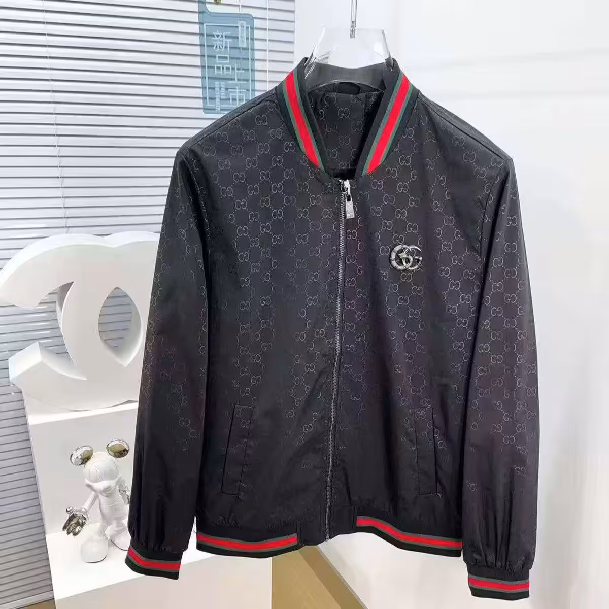 WhatsApp Image 2025-12-24 at 2.19.26 PM Gucci GG Black Monogram Wind Cheater Jacket