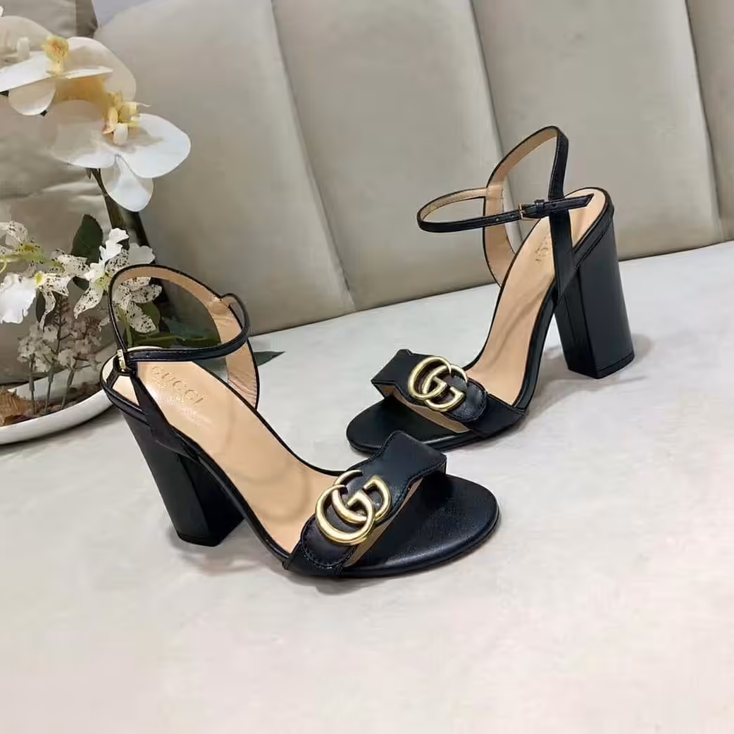 Gucci Marmont Black Sandal
