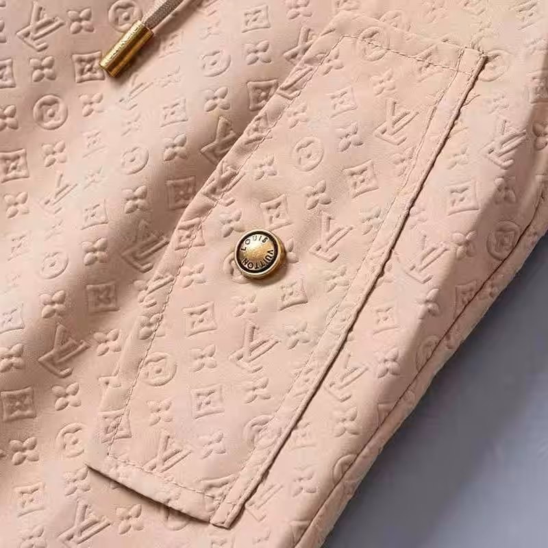 Louis Vuitton Embossed Khaki Wind Cheater Jacket