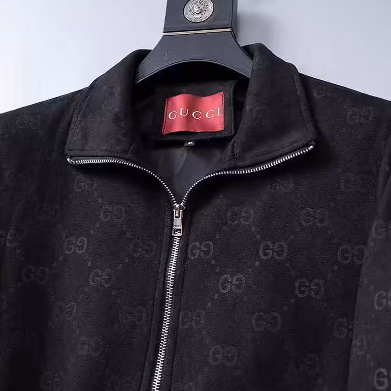 WhatsApp Image 2025-12-29 at 6.34.36 PM (1) Gucci GG Embossed Black Wind Cheater Jacket