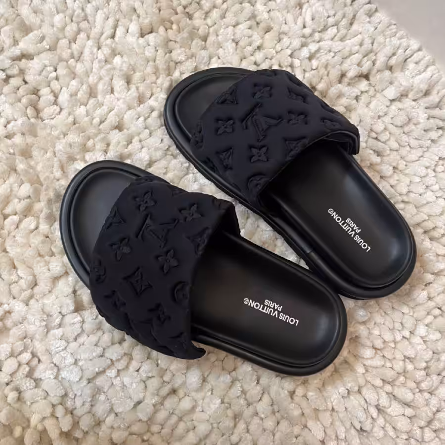Louis Vuitton Pool Pillow Black Mule