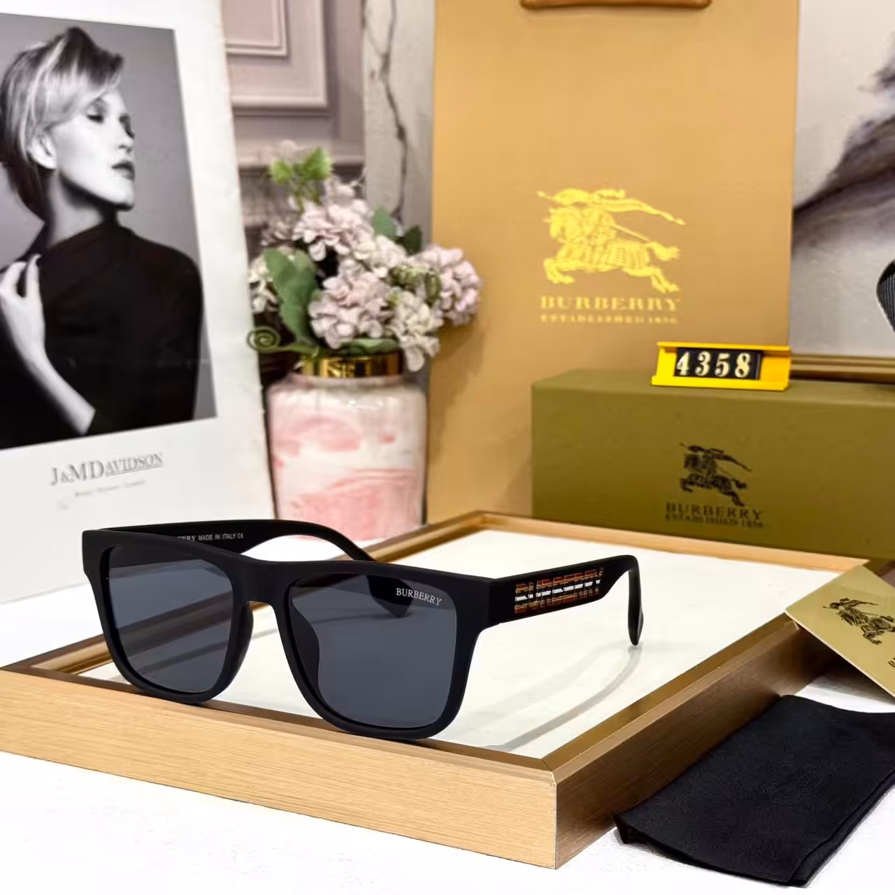 WhatsApp Image 2026-01-06 at 7.02.31 PM Burberry Black Square Signature Check Sunglasses