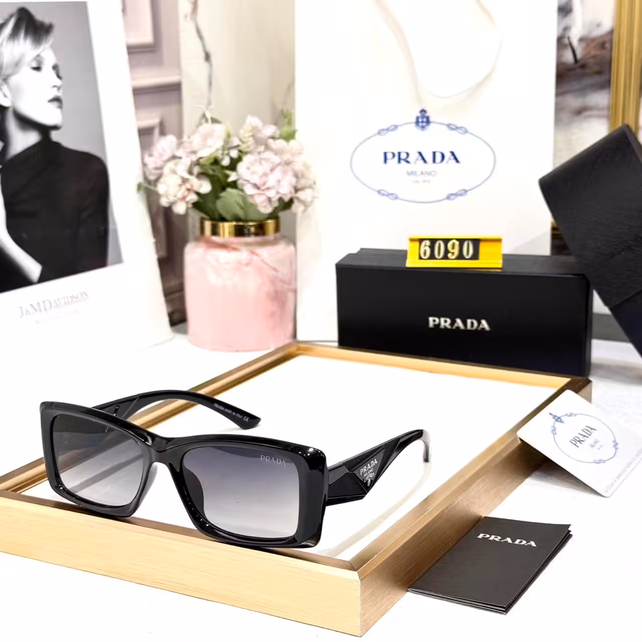 WhatsApp Image 2026-01-08 at 6.00.29 PM Prada Black Square Unisex Sunglass