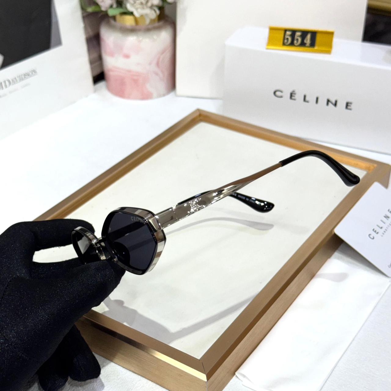 Celine Black Oval Women Sunglasses