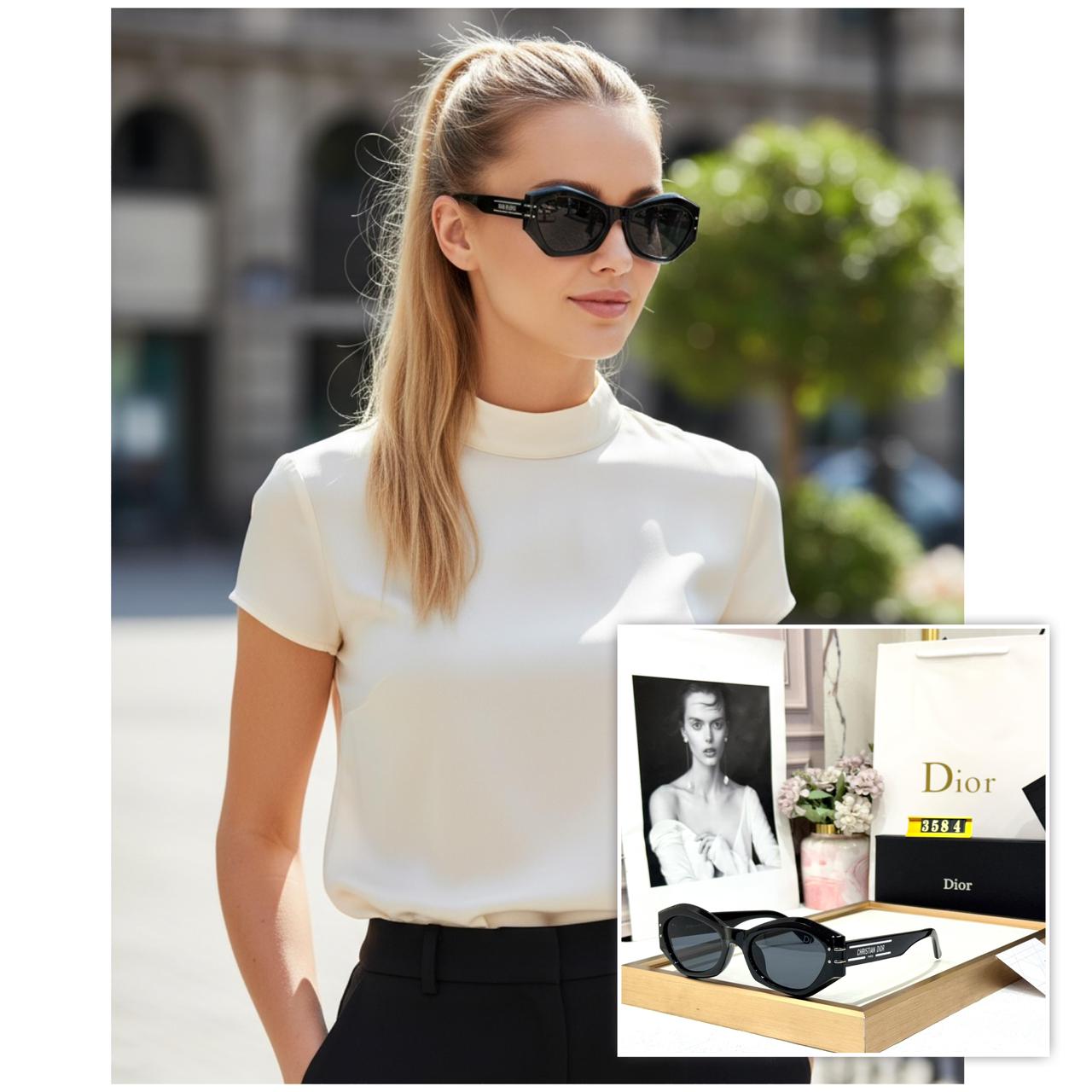Dior Black Square Women Sunglasses