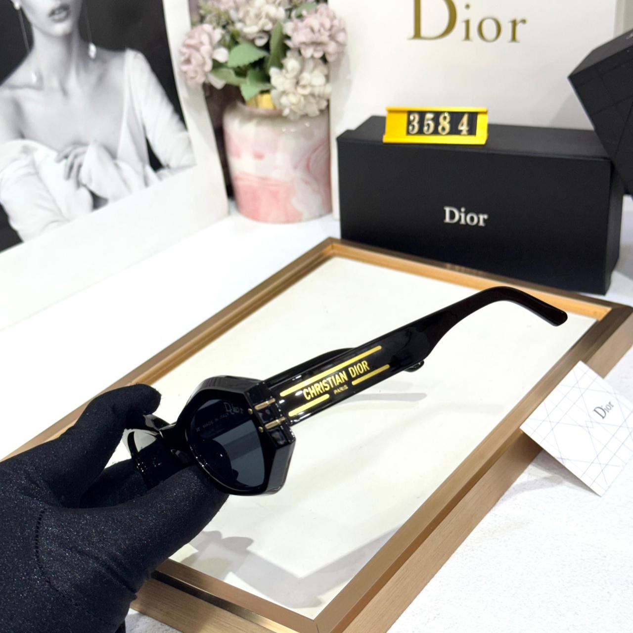 Dior Black Square Women Sunglasses
