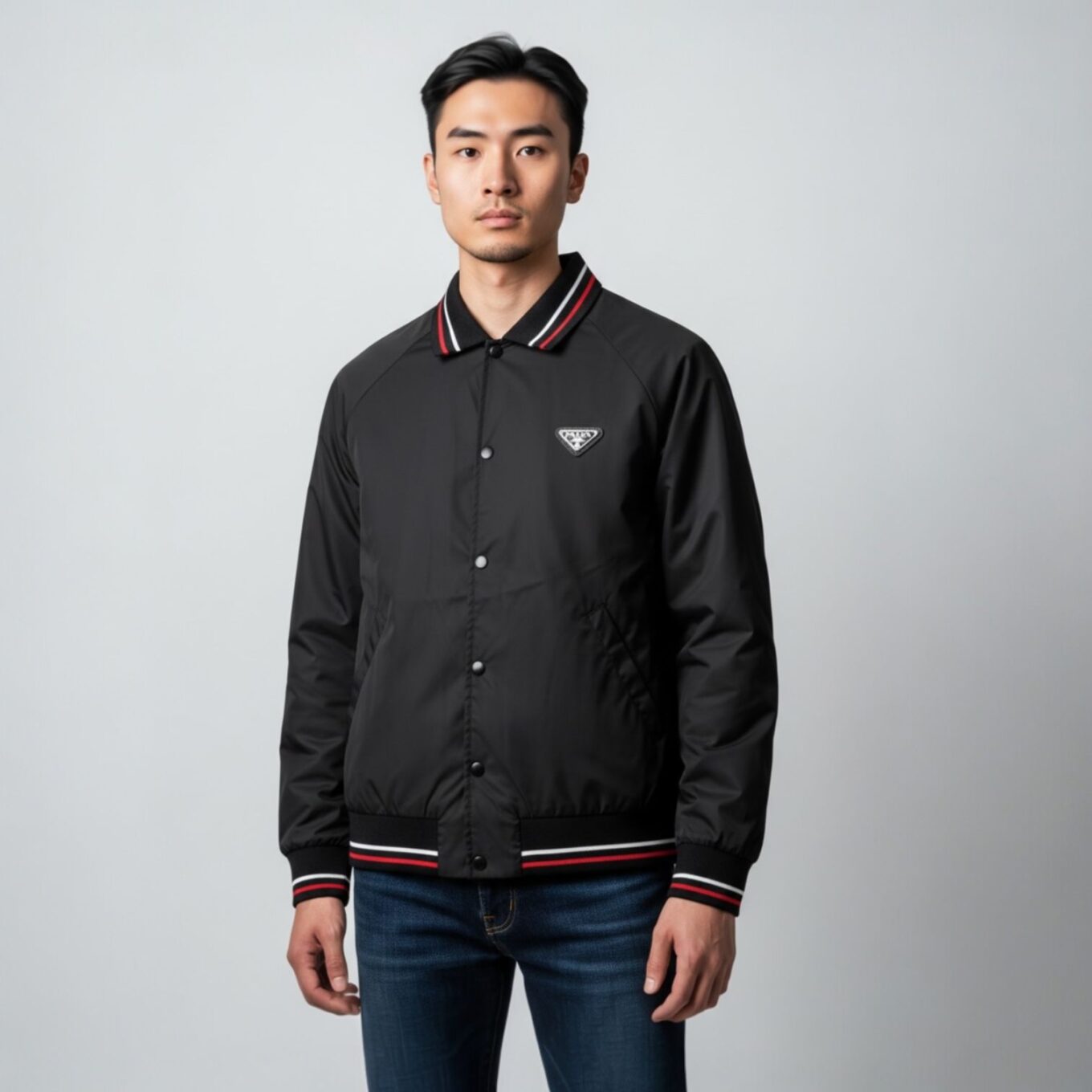 WhatsApp Image 2026-01-17 at 2.01.44 PM (1) Prada Black Re Nylon Wind Cheater Jacket