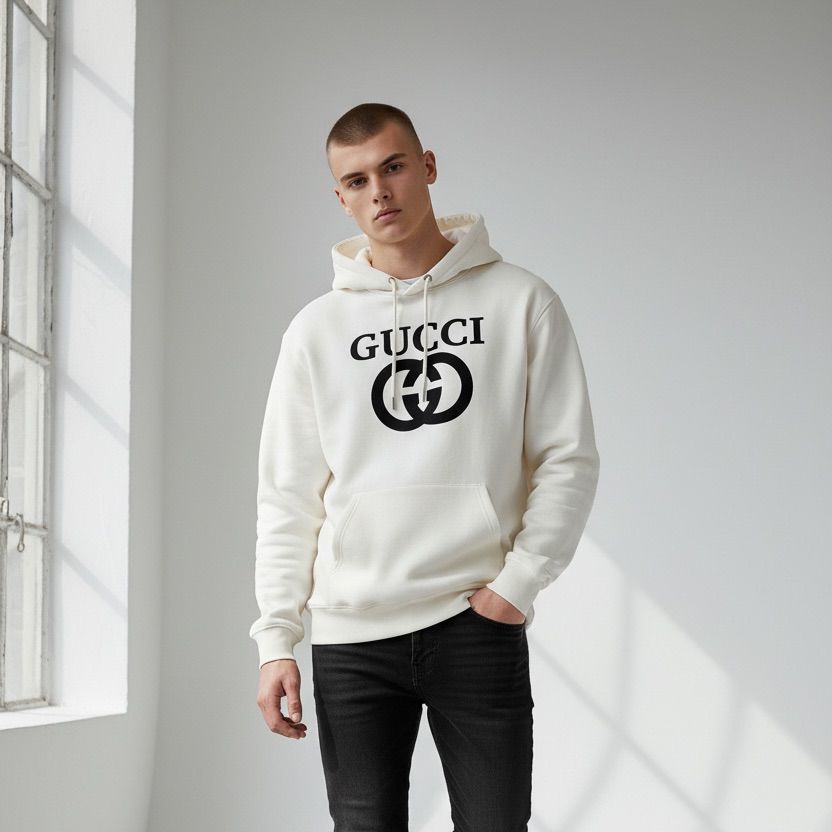 WhatsApp Image 2026-01-17 at 2.08.30 PM (1) Gucci Interlocking White Full Sleeve Men’s Hoodie
