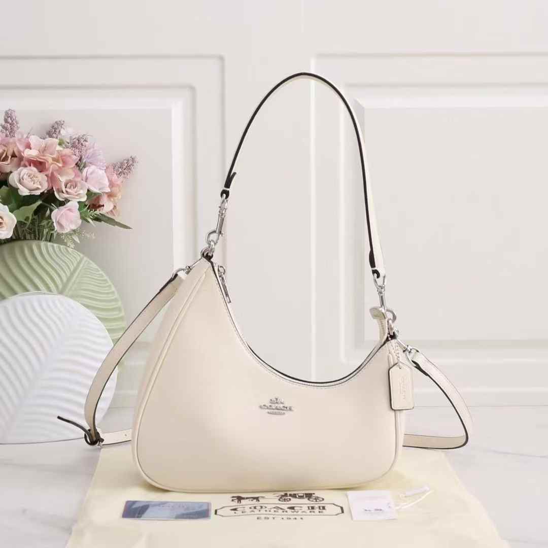 Coach Teri Twisted Off White Shoulder Bag (With Box)